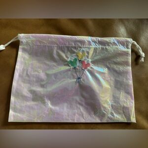 Disney mickey balloons draw string iridescent bag